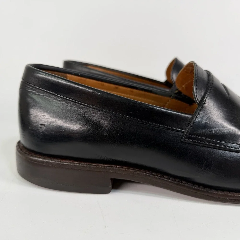 J Crew Ludlow Penny Loafers Mens 10 D Goodyear West Classic Slip On Dress Shoes